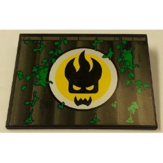 Slope 10 6 x 8 with Agents Dr. Inferno Logo Pattern (Sticker) - Set 8632