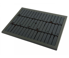 Slope 10 6 x 8 with Roof Tiles and Reddish Brown Dirt Pattern (Sticker) - Set 60173