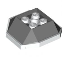 Shell, 4 Studs Inside and Hole with Dark Bluish Gray Pattern