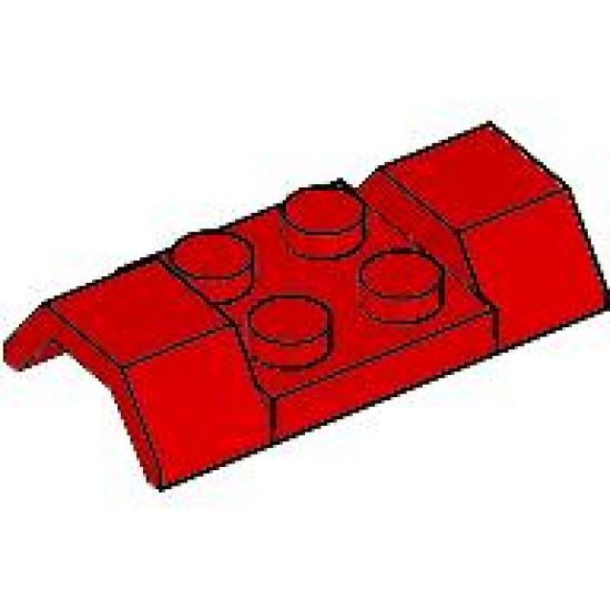 Vehicle, Mudguard 2 x 4 with Arch Smooth