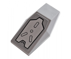 Large Figure Part Armor Plate Small with Light Bluish Gray Armor Plate Pattern (Sticker) - Set 76124