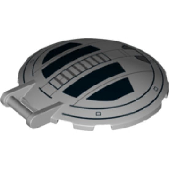 Dish 6 x 6 Inverted - No Studs with Bar Handle with SW TIE Advanced Hatch Pattern