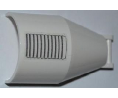 Windscreen 7 x 4 x 2 Round with Bar Handle with Vent Pattern (Sticker) - Set 3367