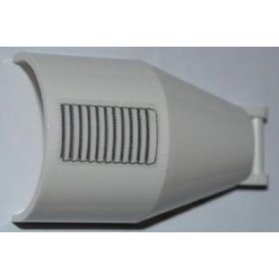 Windscreen 7 x 4 x 2 Round with Bar Handle with Vent Pattern (Sticker) - Set 3367