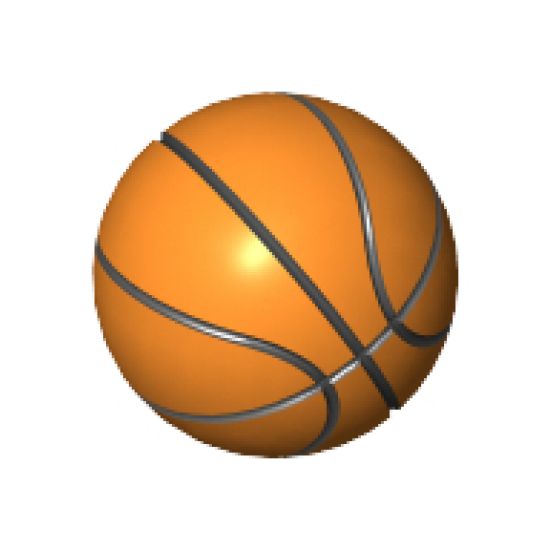Ball Sports Basketball with Standard Lines Pattern