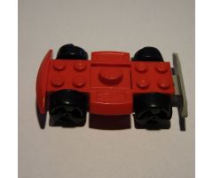 Vehicle, Base 4 x 6 Racer Base with Black Wheels
