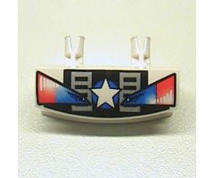 Vehicle Grille 1 x 4 with Two Pins with Star & Headlights Pattern