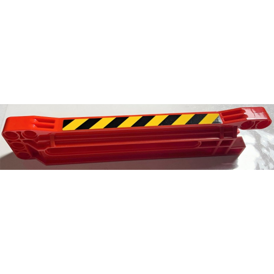 Technic, Gear Rack 1 x 14 x 2 Housing with Black and Yellow Danger Stripes Pattern 1 (Sticker) - Set 42070