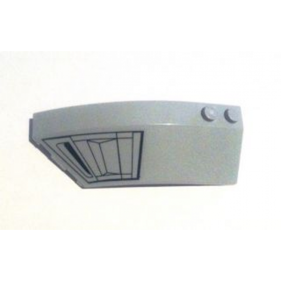Wedge 8 x 3 x 2 Open Left with Air Intake Pattern (Sticker) - Set 6869