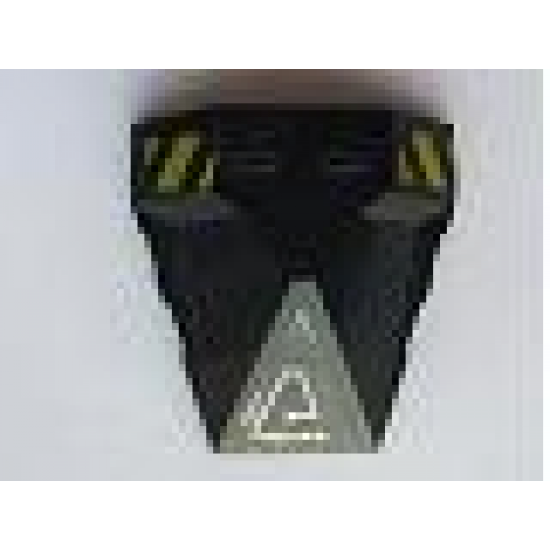 Wedge 4 x 4 Pyramid Center with Stripes and Exo-Force Circuitry Left Pattern C (Stickers) - Set 7702/7711
