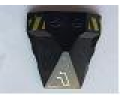 Wedge 4 x 4 Pyramid Center with Stripes and Exo-Force Circuitry Right Pattern D (Stickers) - Set 7702/7711