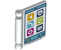 Minifigure, Utensil Book Cover with Tablet Computer Pattern