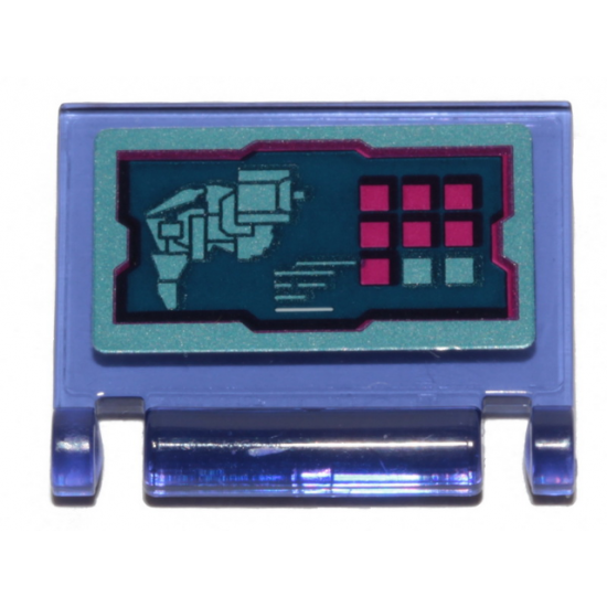 Minifigure, Utensil Book Cover with Wyld-Mayhem Star Fighter Control Display Pattern (Sticker) - Set 70849