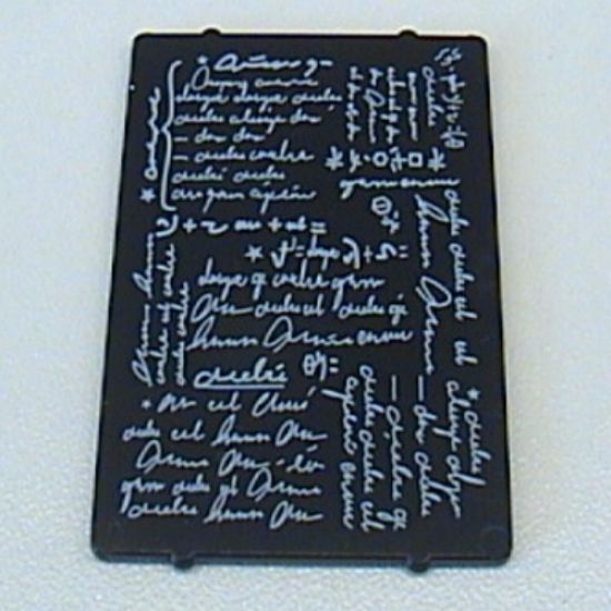 Glass for Window 1 x 4 x 5 with Classroom Blackboard Pattern