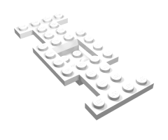 Vehicle, Base 4 x 10 x 2/3 with 2 x 2 Recessed Center with Smooth Underside, No Center Hole
