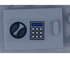 Container Cupboard 2 x 3 x 2 Door with Handle and Keypad Pattern (Sticker) - Set 60142