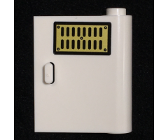 Door 1 x 3 x 3 Right - Open Between Top and Bottom Hinge with Gold Air Vent Pattern (Sticker) - Set 75968