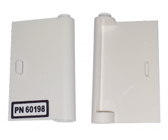 Door 1 x 3 x 4 Right - Open Between Top and Bottom Hinge with 'PN 60198' License Plate Pattern (Sticker) - Set 60198