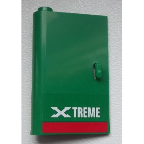 Door 1 x 3 x 4 Left - Open Between Top and Bottom Hinge with 'XTREME' Pattern (Sticker) - Set 60025