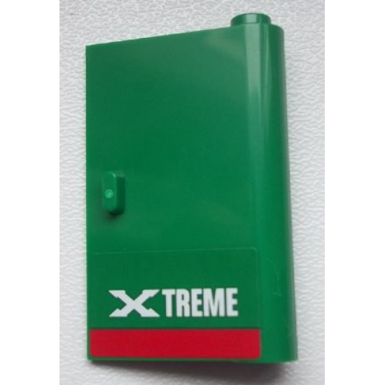 Door 1 x 3 x 4 Right - Open Between Top and Bottom Hinge with 'XTREME' Pattern (Sticker) - Set 60025