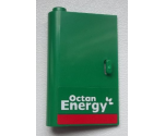 Door 1 x 3 x 4 Left - Open Between Top and Bottom Hinge with 'Octan Energy' Pattern (Sticker) - Set 60025