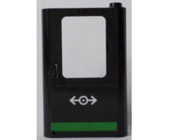 Door 1 x 4 x 5 Train Right with Train Logo and Green Horizontal Line Pattern (Sticker) - Set 60154