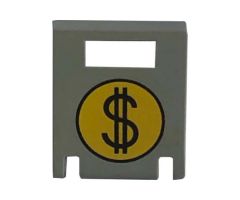 Container Box 2 x 2 x 2 Door with Slot and Round Money Bag Pattern