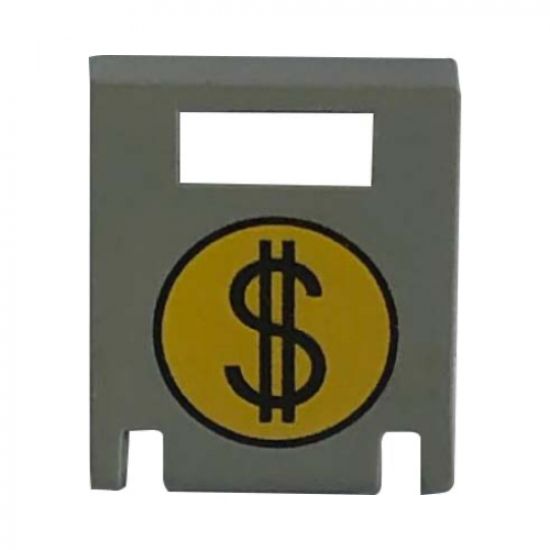 Container Box 2 x 2 x 2 Door with Slot and Round Money Bag Pattern