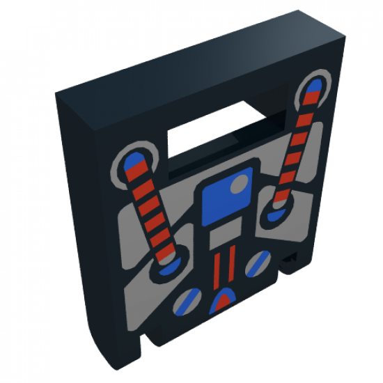 Container Box 2 x 2 x 2 Door with Slot and Spyrius Pattern
