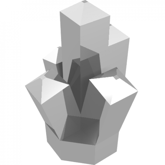 Rock 1 x 1 Crystal 5 Point
