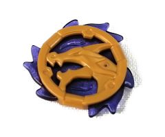 Ring 3 x 3 with Dragon Head and Trans-Purple Flames Pattern (Ninjago Storm Amulet)