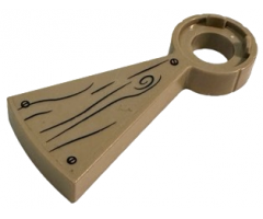 Stairs Spiral Step with Wood Grain, Small Knot and 3 Screws Pattern (Sticker) - Set 79103