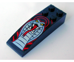 Slope, Curved 6 x 2 with Cobra Pattern (Sticker) - Set 8669