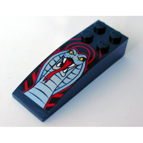 Slope, Curved 6 x 2 with Cobra Pattern (Sticker) - Set 8669