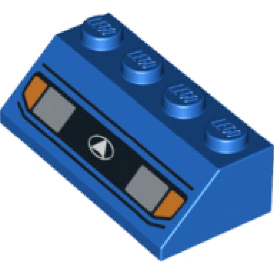 Slope 45 2 x 4 with Headlights 1 Pattern