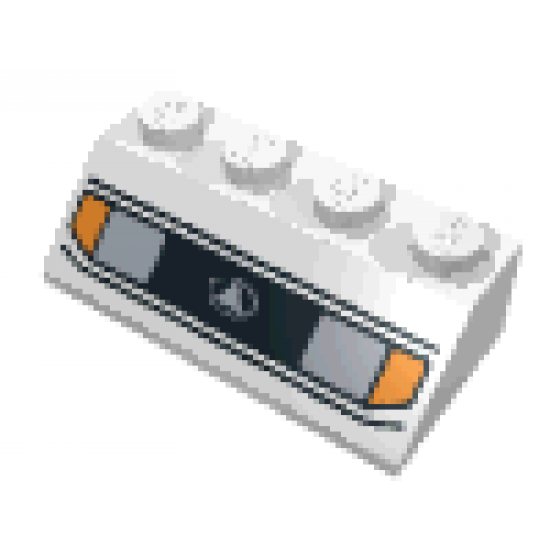 Slope 45 2 x 4 with Headlights 1 Pattern
