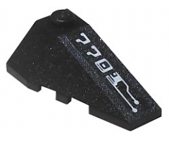 Wedge 4 x 2 Triple Right with '7703' Circuitry Pattern (Sticker) - Set 7703