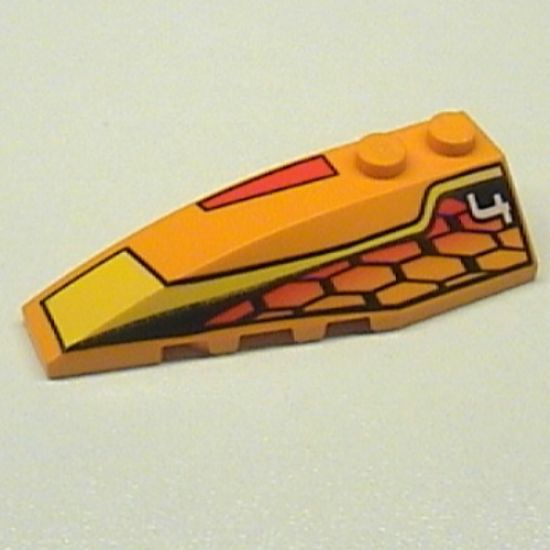 Wedge 6 x 2 Left with Racer Hot Scorcher 4 Pattern