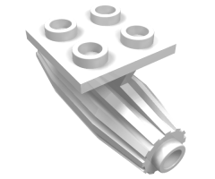 Aircraft Engine Strakes, 2 x 2 Thin Top Plate