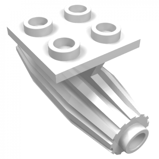 Aircraft Engine Strakes, 2 x 2 Thin Top Plate