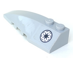 Wedge 6 x 2 Left with SW Republic Pattern (Sticker) - Sets 7669 / 7868