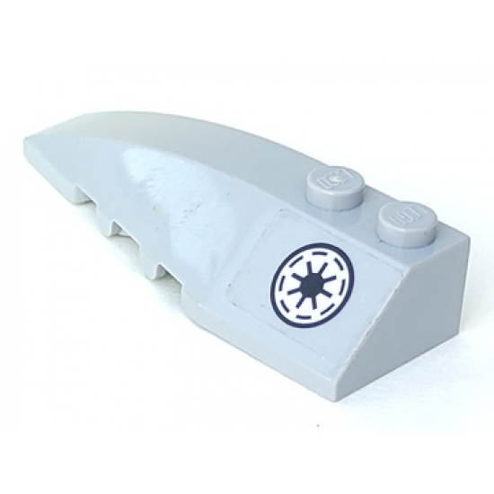 Wedge 6 x 2 Left with SW Republic Pattern (Sticker) - Sets 7669 / 7868