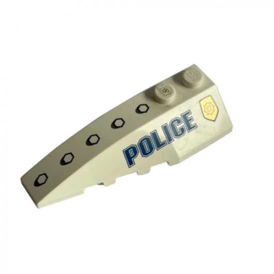 Wedge 6 x 2 Left with Police World City Pattern