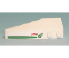 Wedge 6 x 2 Right with Wheat Spike and Red '5000' Pattern (Sticker) - Set 7636