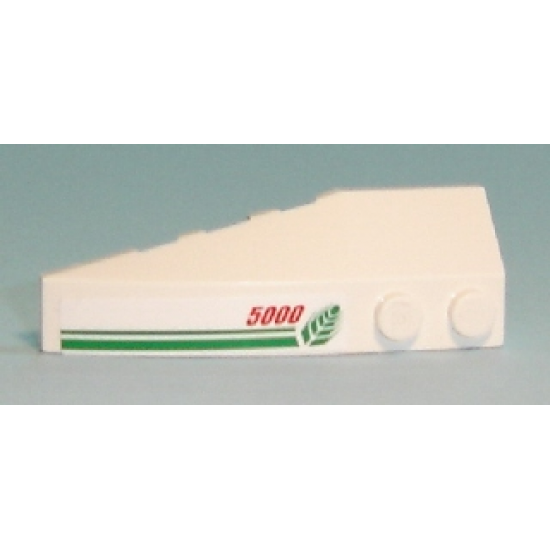 Wedge 6 x 2 Right with Wheat Spike and Red '5000' Pattern (Sticker) - Set 7636