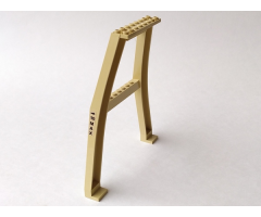 Support Crane Stand Double with Black Arrow and '10 MAX' Pattern on Right Side (Sticker) – Set 7637