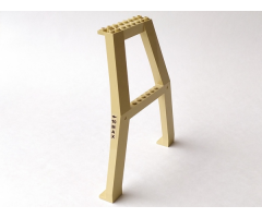 Support Crane Stand Double with Black Arrow and '10 MAX' Pattern on Left Side (Sticker) – Set 7637