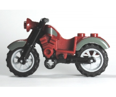 Riding Cycle Motorcycle Vintage with Dark Bluish Gray Trim Pattern