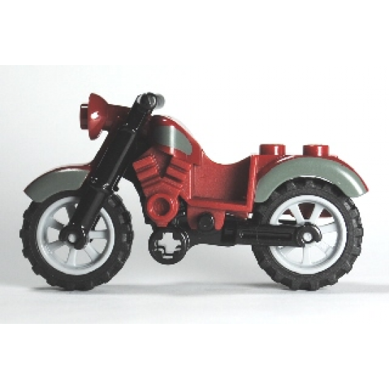 Riding Cycle Motorcycle Vintage with Dark Bluish Gray Trim Pattern