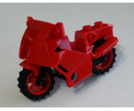 Riding Cycle Motorcycle City with Black Chassis (Long Fairing Mounts) and Red Wheels